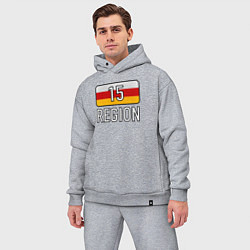 Мужской костюм оверсайз Region 15, цвет: меланж — фото 2