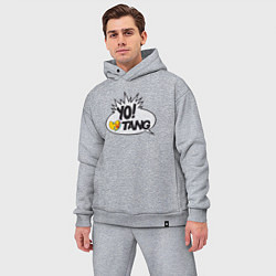 Мужской костюм оверсайз Yo Wu-Tang, цвет: меланж — фото 2