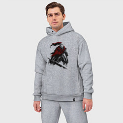 Мужской костюм оверсайз Боевой элитный рыцарь, цвет: меланж — фото 2