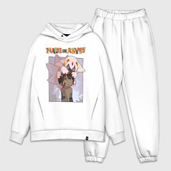 Мужской костюм оверсайз Made in Abyss - Reg and Faputa, цвет: белый