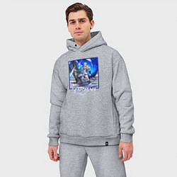 Мужской костюм оверсайз Гепард, цвет: меланж — фото 2