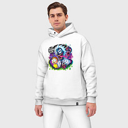 Мужской костюм оверсайз Rick and Morty - we are Venom slime, цвет: белый — фото 2