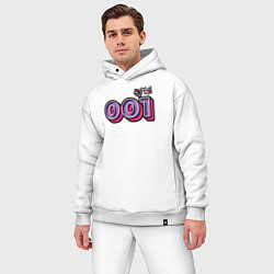 Мужской костюм оверсайз Игрок 001, цвет: белый — фото 2