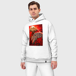 Мужской костюм оверсайз Empire of Humanity - Warhammer, цвет: белый — фото 2