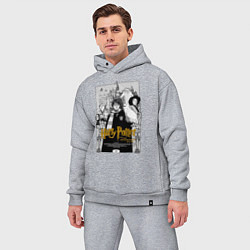 Мужской костюм оверсайз Гарри Поттер - философский камень, цвет: меланж — фото 2