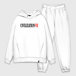 Мужской костюм оверсайз Civilization VII, цвет: белый