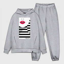 Мужской костюм оверсайз Поп -арт морячка, цвет: меланж