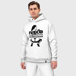 Мужской костюм оверсайз Iveco дальнобойщик сексмашина, цвет: белый — фото 2