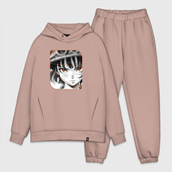 Мужской костюм оверсайз Оранжевоглазая девушка