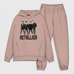 Мужской костюм оверсайз Metallica - cool guys, цвет: пыльно-розовый