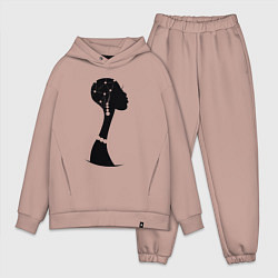 Мужской костюм оверсайз Woman Africa, цвет: пыльно-розовый