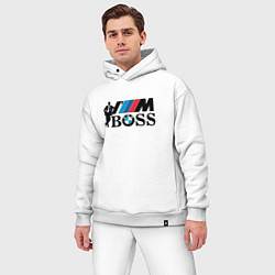 Мужской костюм оверсайз BMW я босс, цвет: белый — фото 2