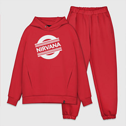 Мужской костюм оверсайз Rock Nirvana, цвет: красный