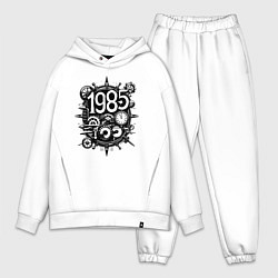 Мужской костюм оверсайз 1985 стимпанк, цвет: белый