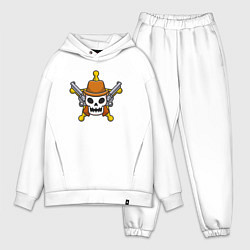 Мужской костюм оверсайз Dead sheriff, цвет: белый