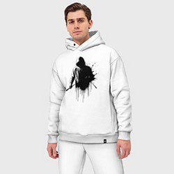 Мужской костюм оверсайз Художник граффити, цвет: белый — фото 2