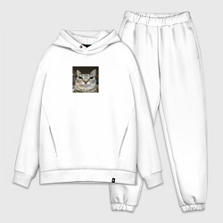 Мужской костюм оверсайз Cat meme
