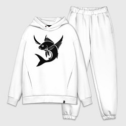 Мужской костюм оверсайз Рыба с крыльями