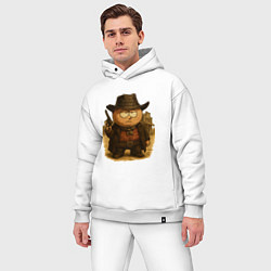 Мужской костюм оверсайз Эрик Картман ковбой, цвет: белый — фото 2