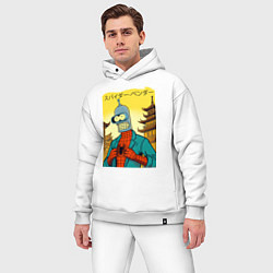 Мужской костюм оверсайз Spider Bender -Japanese style, цвет: белый — фото 2