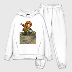 Мужской костюм оверсайз Кенни - прыжок на скейте