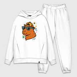 Мужской костюм оверсайз Крутая капибара в кепке