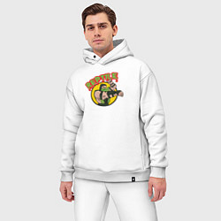 Мужской костюм оверсайз Reptile, цвет: белый — фото 2