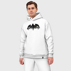 Мужской костюм оверсайз Нет - я Бэтмен, цвет: белый — фото 2