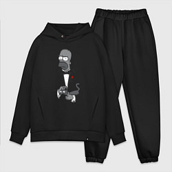 Мужской костюм оверсайз Homer godfather, цвет: черный
