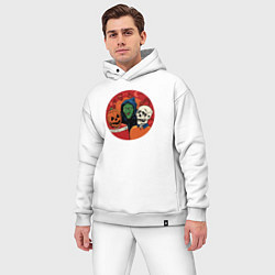 Мужской костюм оверсайз Halloween friends, цвет: белый — фото 2