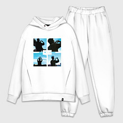 Мужской костюм оверсайз Depeche Mode world in my eyes, цвет: белый