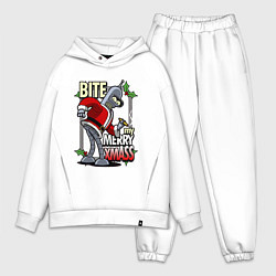 Мужской костюм оверсайз Bender - bite my xmaas, цвет: белый