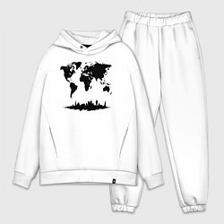 Мужской костюм оверсайз Мир в тени города