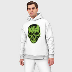 Мужской костюм оверсайз Green skeletor, цвет: белый — фото 2