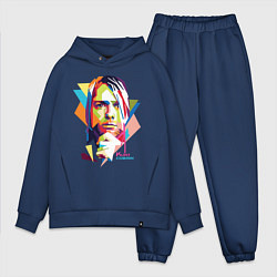 Мужской костюм оверсайз Kurt Cobain: Colors, цвет: тёмно-синий