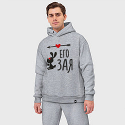 Мужской костюм оверсайз Его Зая, цвет: меланж — фото 2