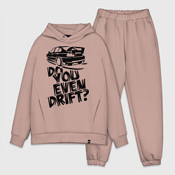 Мужской костюм оверсайз Do you even drift, цвет: пыльно-розовый