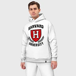 Мужской костюм оверсайз Harvard University, цвет: белый — фото 2