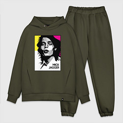 Мужской костюм оверсайз Rolling Stones: Mick Jagger, цвет: хаки