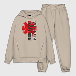 Мужской костюм оверсайз Red Hot Chili Peppers, цвет: миндальный