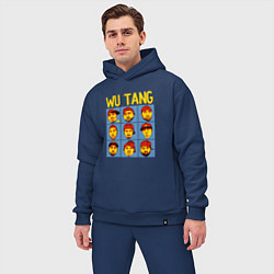 Мужской костюм оверсайз Wu-Tang Clan Faces цвета тёмно-синий — фото 2
