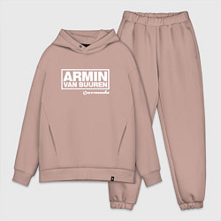 Мужской костюм оверсайз Armin van Buuren, цвет: пыльно-розовый