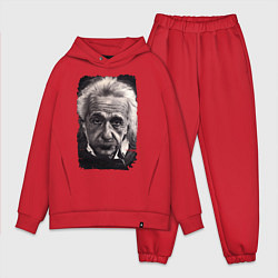 Мужской костюм оверсайз Альберт Энштейн, цвет: красный