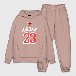 Мужской костюм оверсайз Jordan 23, цвет: пыльно-розовый