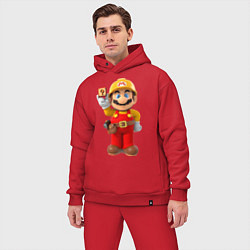 Мужской костюм оверсайз Super Mario, цвет: красный — фото 2