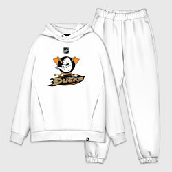 Мужской костюм оверсайз NHL: Anaheim Ducks, цвет: белый