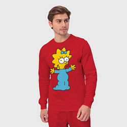 Костюм хлопковый мужской Maggie Simpson, цвет: красный — фото 2