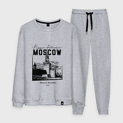 Костюм хлопковый мужской Moscow Kremlin 1147, цвет: меланж
