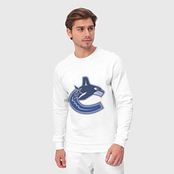 Костюм хлопковый мужской Vancouver Canucks, цвет: белый — фото 2