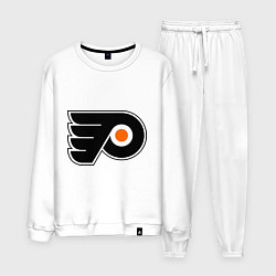 Костюм хлопковый мужской Philadelphia Flyers, цвет: белый